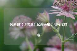 阿斯顿马丁筹资2.1亿英镑用于电气化战略